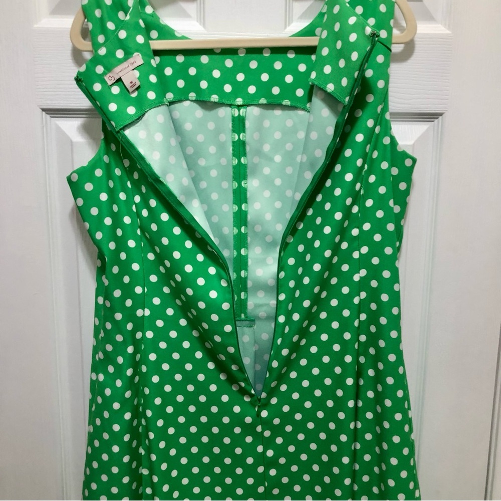 Established 1962 Green Polka Dot Fit & Flare Dress | Retro Classic A-Line - Picture 7 of 9